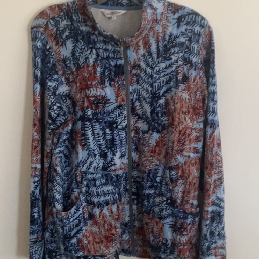 Northern Reflections Blue and Red Bomber Jacket vintage